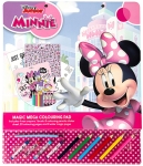 Голям Комплект Мини Маус, Minnie Mouse за Вълшебно Рисуване с 20 Листа за Оцветяване, 3 Страници за Рисуване с Вода, 4 Пастела, 6 Молива, Стикери и Ч